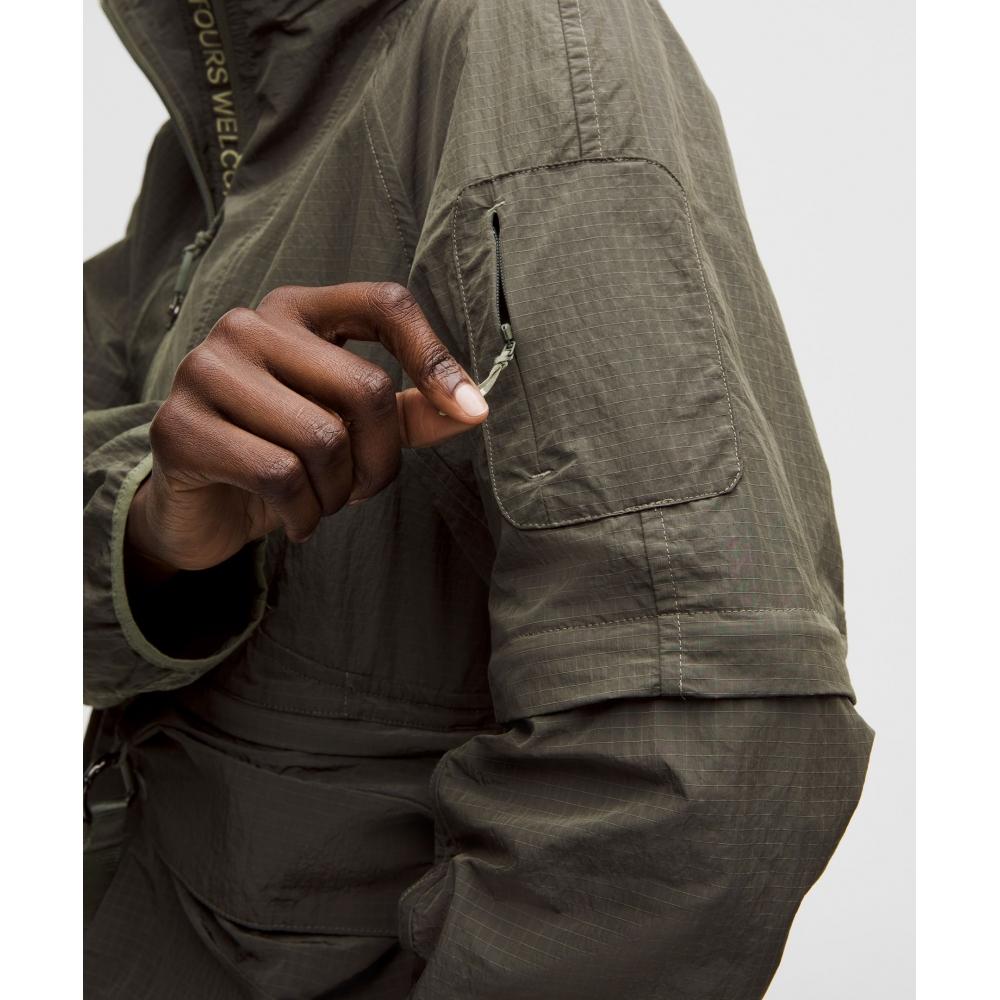 Lululemon Convertible Ripstop Hiking Jacket Army Green