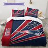 New England Patriots Logo Pattern Bedding Set Quilt Cover Pillowcase Home Decor Gift (1 * duvet cover + 2 * pillowcase, without co