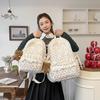 Schoolbag new schoolbag ins wind Korean female niche light class junior high school students corduroy large-capacity backpack