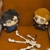 Anime Sherlock Holmes John Watson Cosplay Keychain Plush Stuffed Cotton Doll Backpack Pendant Keyring Accessories