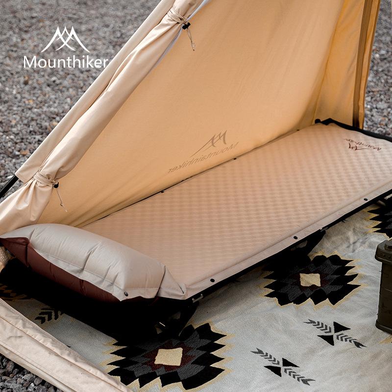 Mountain Guest Terra Inflatable Camping Mat with Pillow - Moisture-Proof Air Nozzle Sleeping Pad