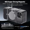 For iPhone 16 Pro Max Magnetic Case TPU+Acrylic Clear Phone Back Cover