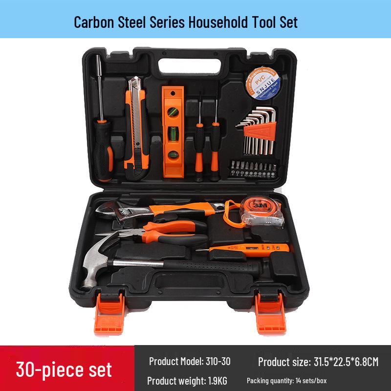 Carbon Steel Hand Tool Kit for Home, Vehicle, and Auto Repair