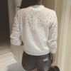 Veste de Sport Sportive Bomber Courte Respirante pour Femmes Printemps/Automne en Coton Dentelle Creuse Manches Longues Protection Solaire Extérieur