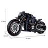 New 1/8 Night Racer Motorbike Building Blocks Sets MOC Bricks Motorcycle Model Christmas Gifts for Boys Kids Children 623pcs