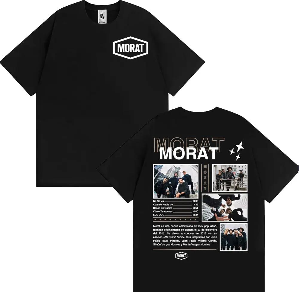 Morat Band Asuntos Pendientes 2025 Tour Tshirts Unisex Women Harajuku Hip Hop Punk Rock T Shirt Cotton Casual Short Sleeve Tshirt