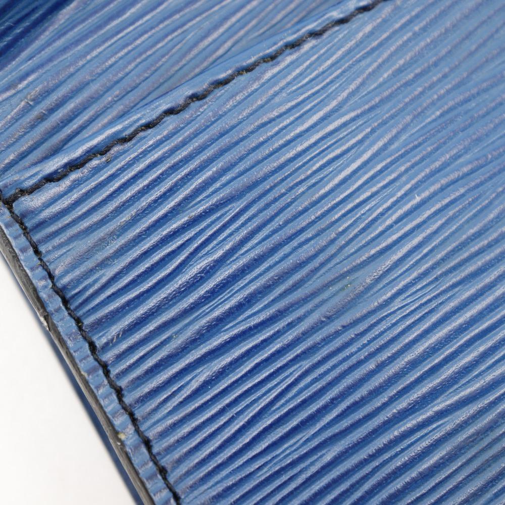 LOUIS VUITTON Art deco Clutch bag M52635 Business Bag Toledo Blue Blue Epi Leather Women Used