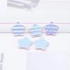 50Pcs 20mm PU Leather Star Applique for Handmade Hat Clothes Sewing Patches DIY Baby Headwear BB Clips Bow Decor Accessories