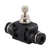 5pcs Pneumatic Throttle Valve Durable PVC Compression Resistance Connection Accessories