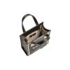 Bally Crystalia 16 Zipper Closure Calfskin Tote Bag Shopping Bag Handbag Mini Women Tote Black 6301557