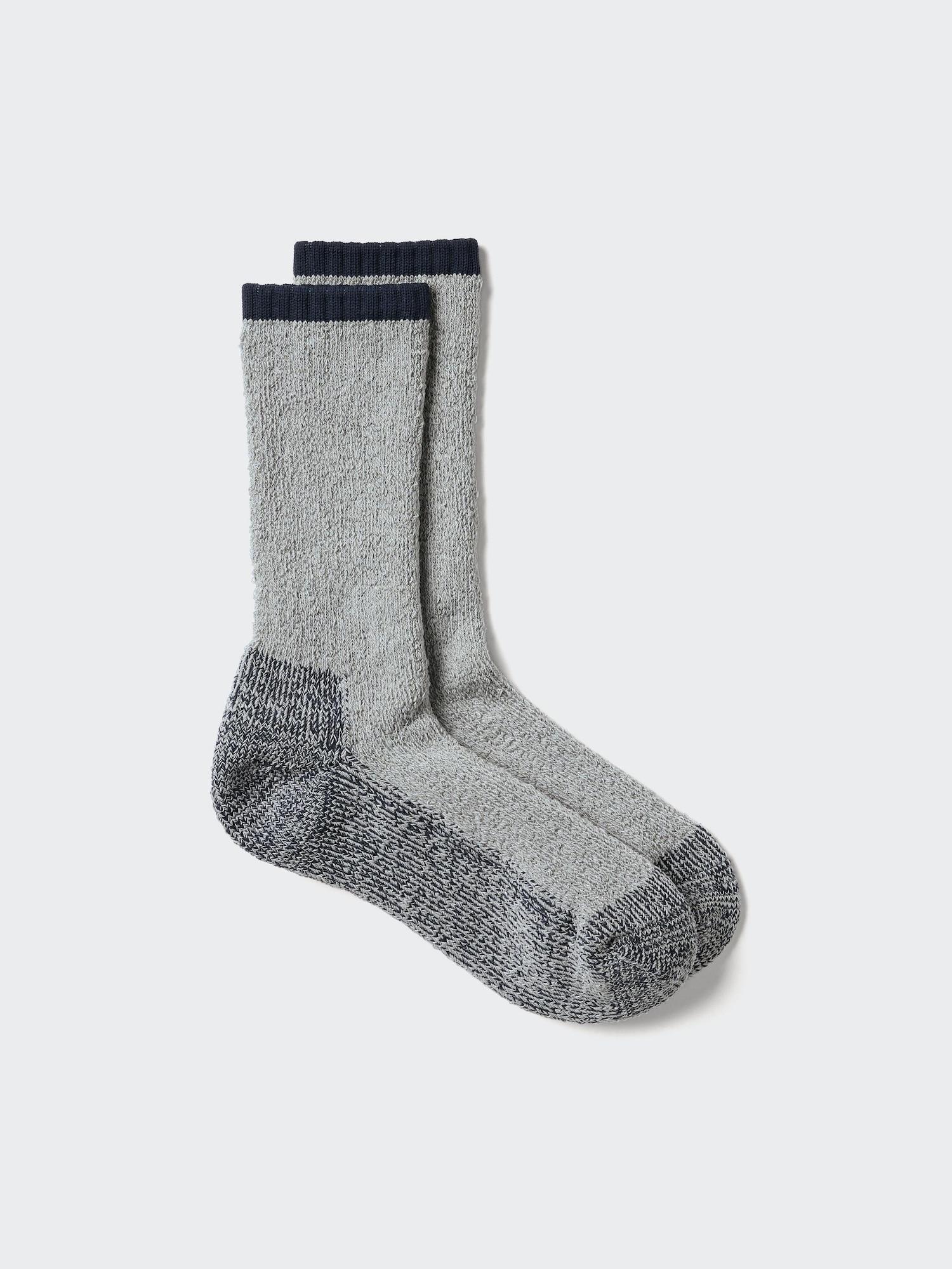 

Носки Uniqlo Japan Heattech Мягкий махровый меланж 03 GRAY/2527