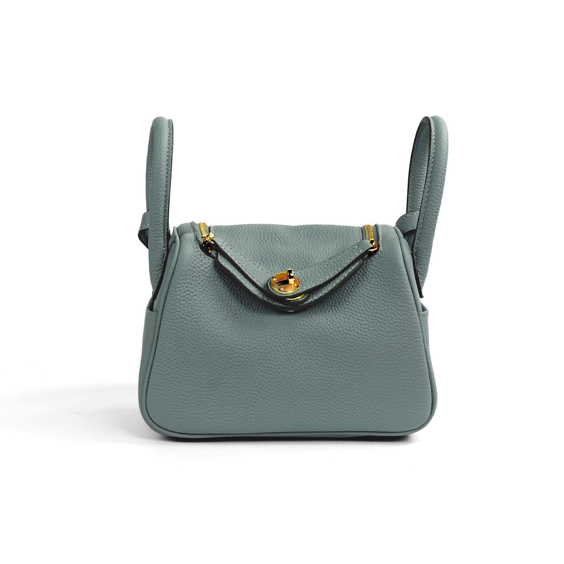 

2025 Жіноча Універсальна Сумка-подушка Lindy з коров ячої шкіри через плече Large: L26*W14*H17cm (Short Strap)