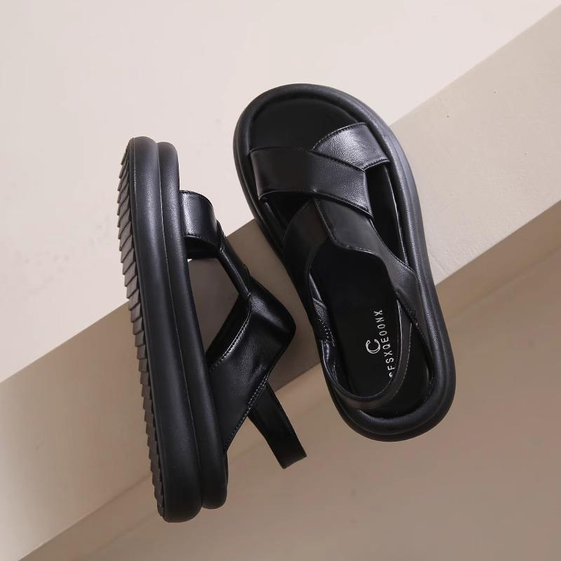 Sandals women's summer wear 2025 new platform sports Roman beach shoes summer French with skirts women's shoes