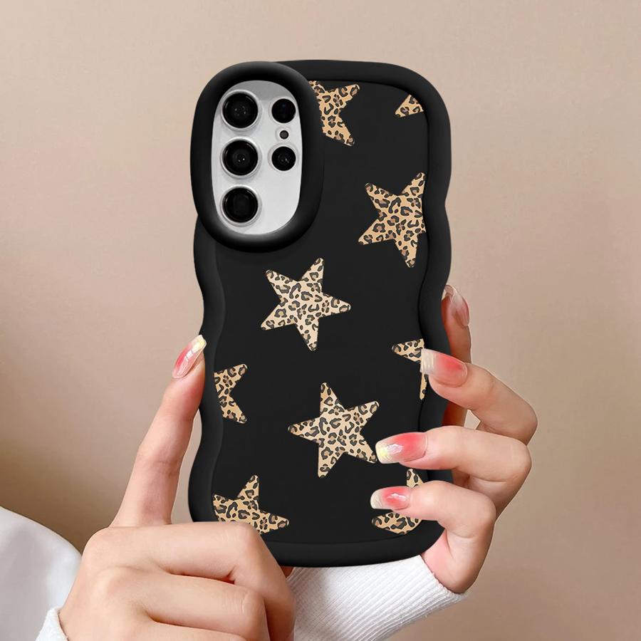 Leopard Star Design Case for Samsung Galaxy S21 S22 Ultra S23 Plus S20 FE S24 S25 A26 A25 Soft Phone Cover A55 A35 A24 A36 A54