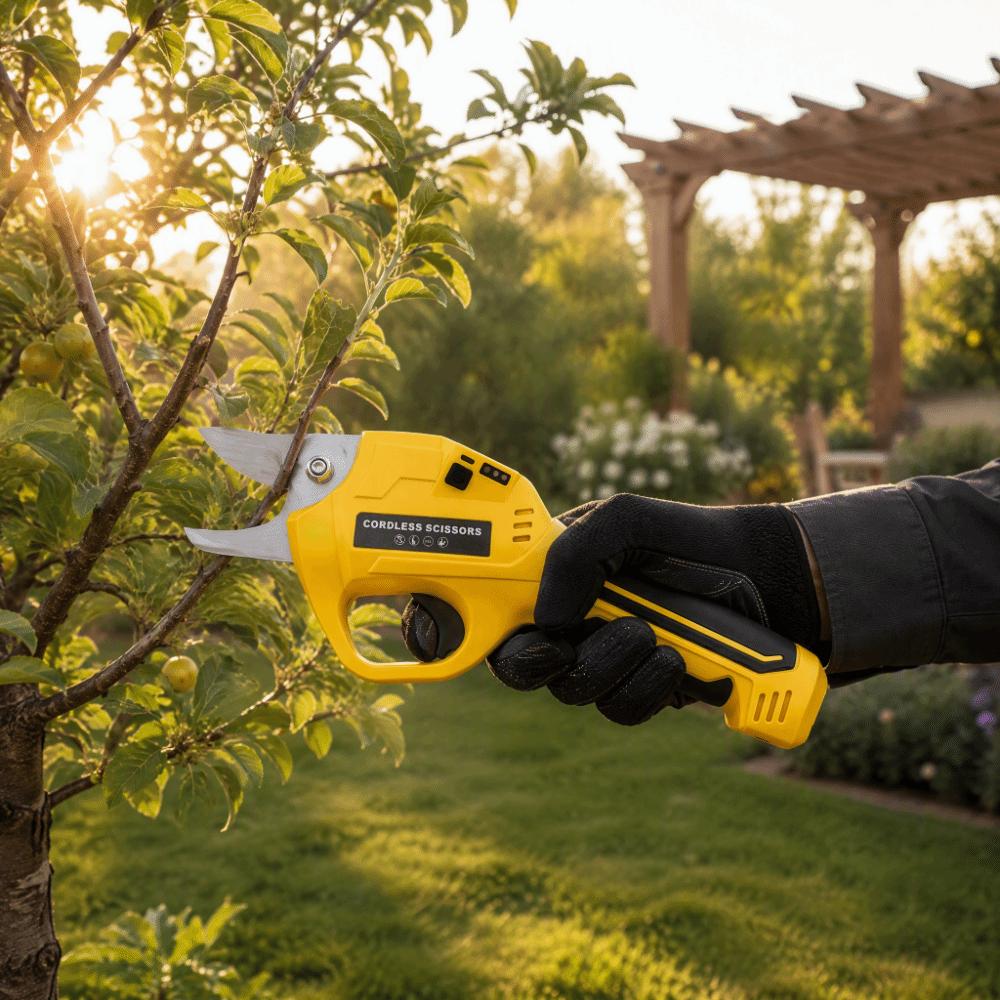 Rechargeable Electric Pruner Li‑ion Battery Garden Trimmer Electric Pruning Shears  Garden