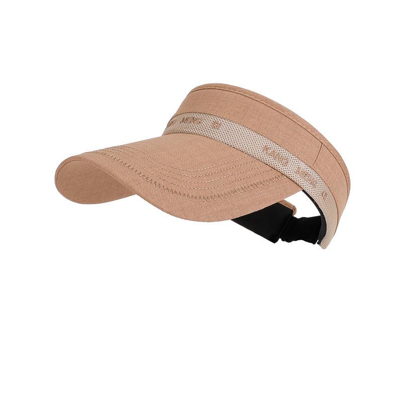 Womens Summer Sunshade Hat With Large Brim Polyester Breathable Outdoor Sports Sun Hat