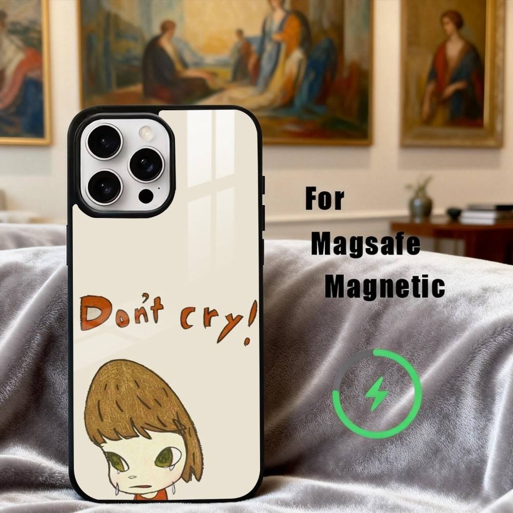 Cute Y-Yoshitomo Nara Phone Case For iPhone 17,16,15,14,13,12,Plus,Pro,Max for Magsafe Magnetic Wireless Charging