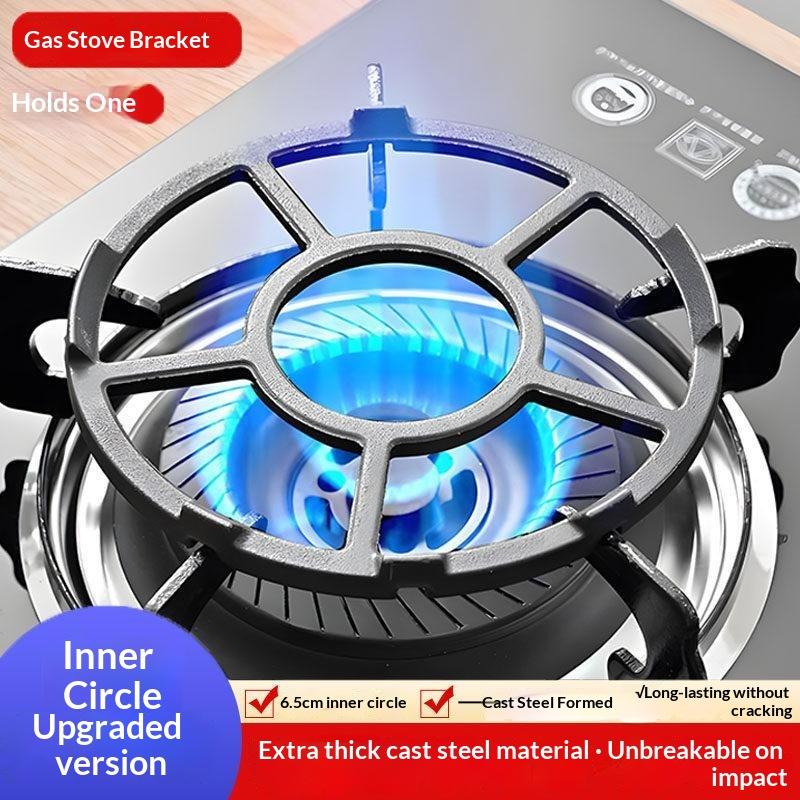 Cast Steel Gas Stove Wok Support Bracket Non Slip Universal Fit Anti Rust for Home Kitchen Novice Chef Cooking Use