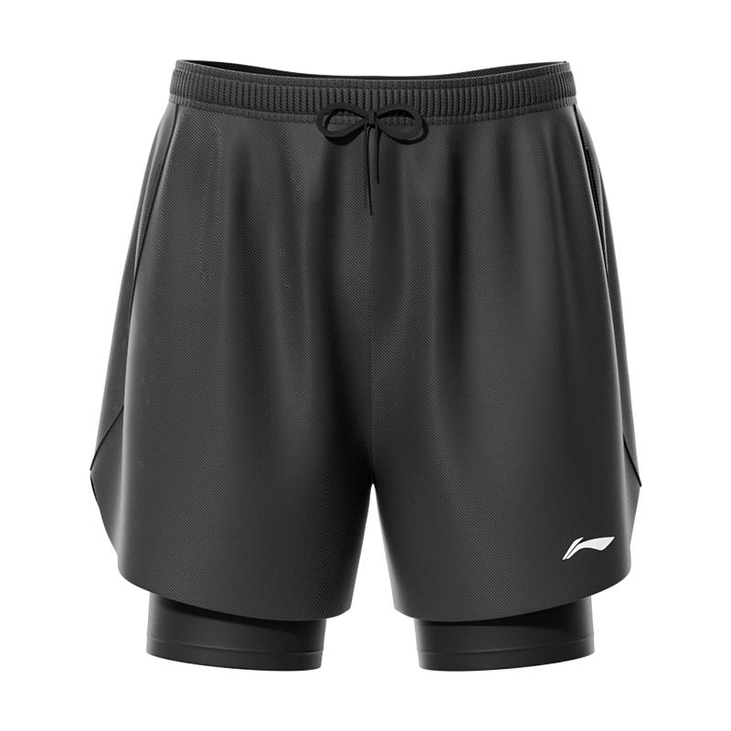 Li Ning Sports Shorts Unisex Black Moderate LSKX116-1 2XL
