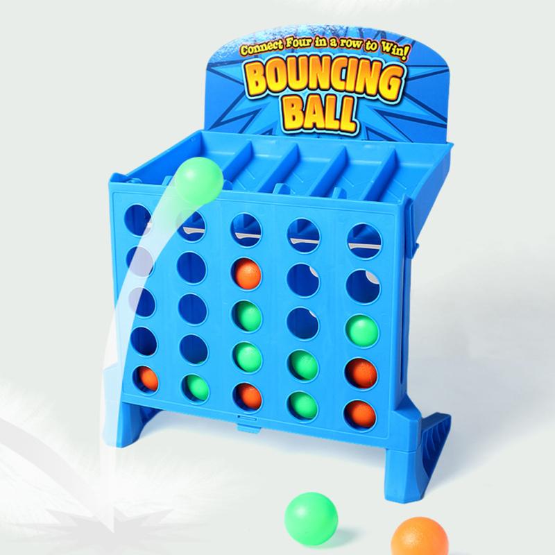 Board Games Bounce Balls Shots Educational Connect 4 Game Bouncing Linking Shots Toy Parent-child