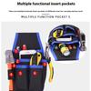 Professional Work Belt Utility Pouch Bag 600D Oxford Material 14 Pockets For Tool Organization For Construction Repairs