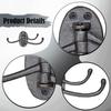 Cast Iron Wall Hook Coat Rack , Vintage Outdoor Decorative Key Holder, Hanger for Mudroom,