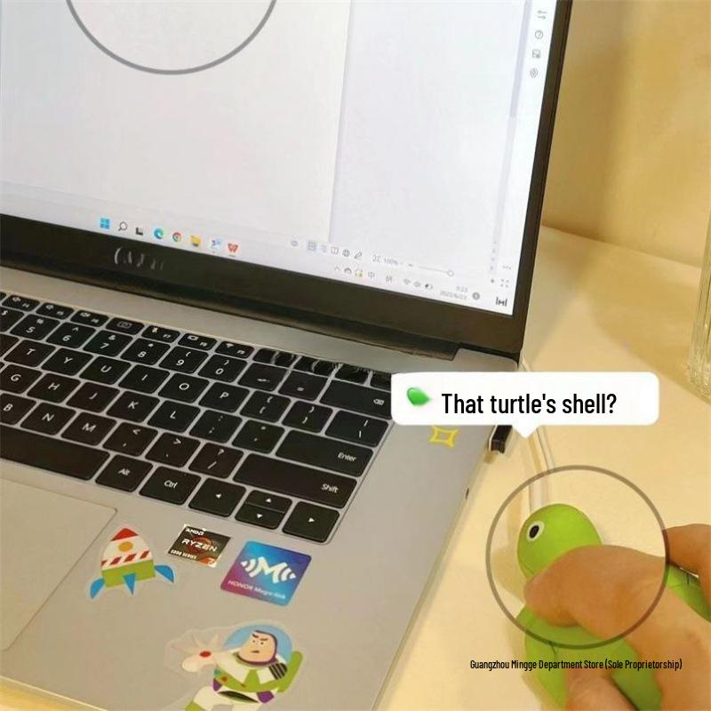 High-Value Cute Yan Turtle USB Wired/Wireless Silent Mouse - Perfect Creative Gift for Friends/Besties.