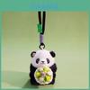 Pluszowy Breloczek Panda z Kwiatowym Wzorem Na Prezent I Dekorację