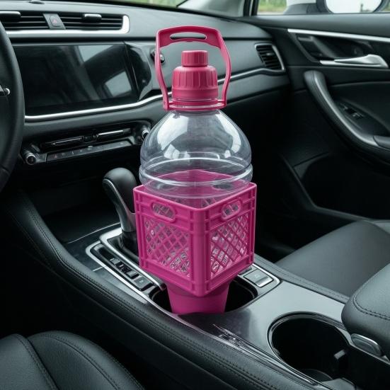 Car Cup Holder for Expander Square Milk Half Gallon Jug Classic Milk