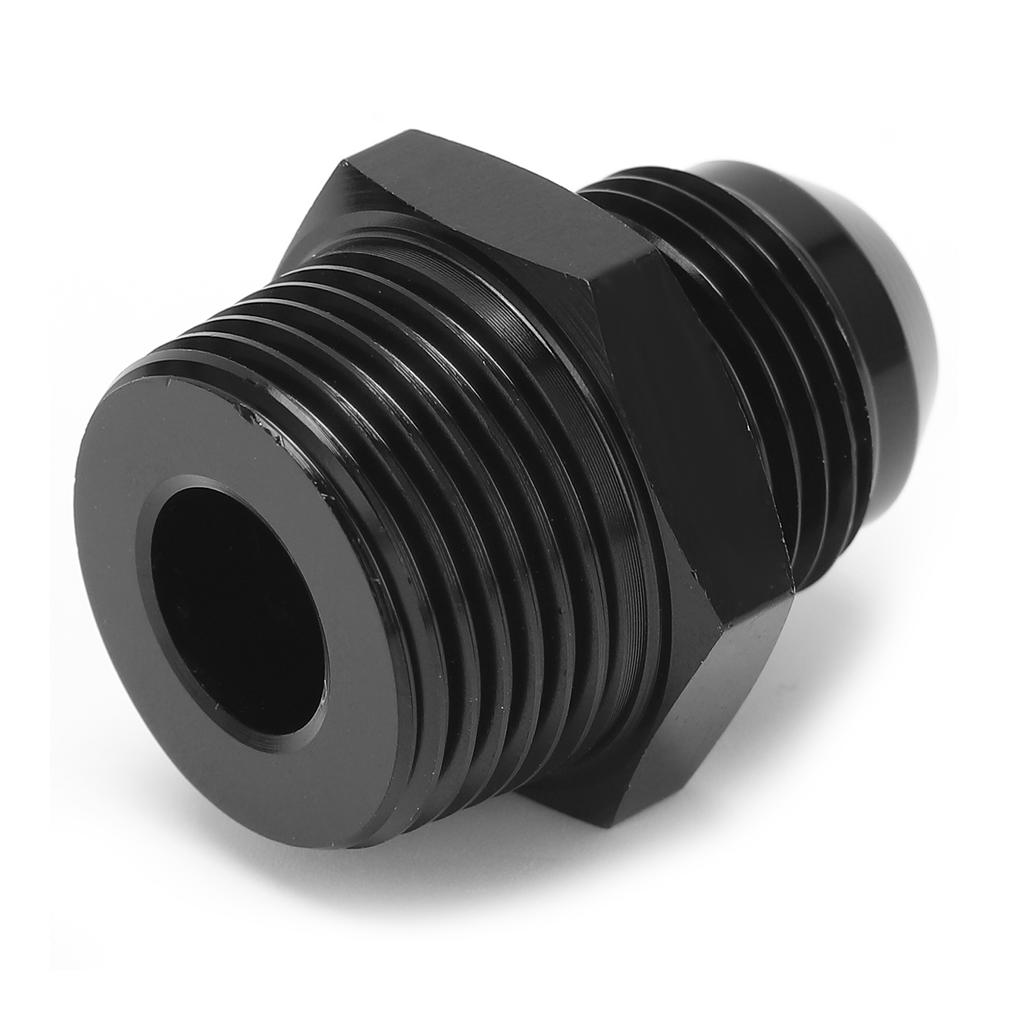 Fuel Pipe Straight Adapter 10 AN To 3 4 NPT Hose Fitting 6061‑T6 Aluminum Black Anodized