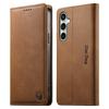 Wallet Case for Galaxy S24 FE - Leather/PU, Brown, With Card Holder