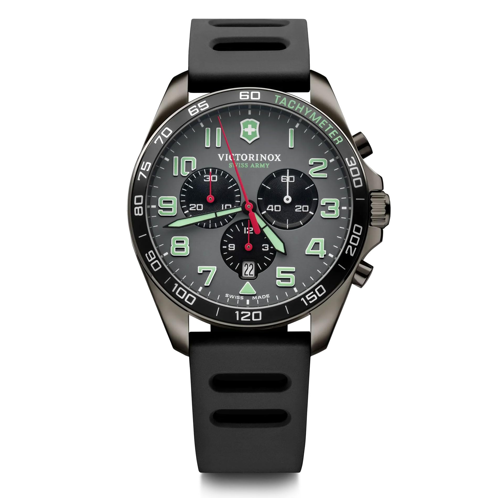

Годинник FIELDFORCE SPORT CHRONO Корпус із нержавіючої сталі, сірий циферблат, чорний гумовий ремінь, подарунок 241891 [Victorinox] (316л) [