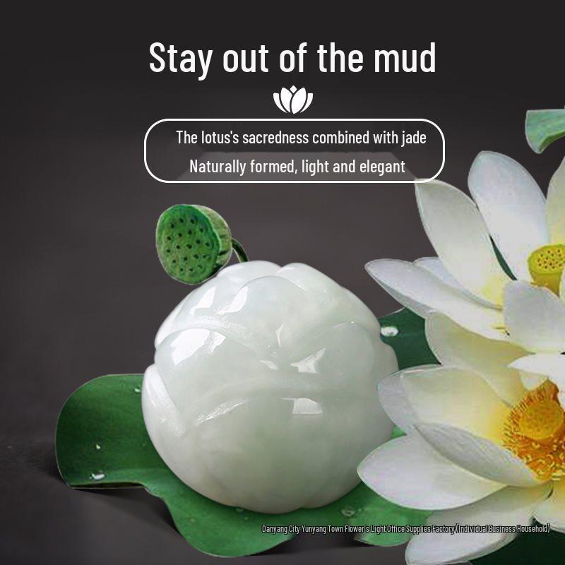 Natural Grade A Jade Lotus Beads: DIY Jewelry and Bracelet Accessories