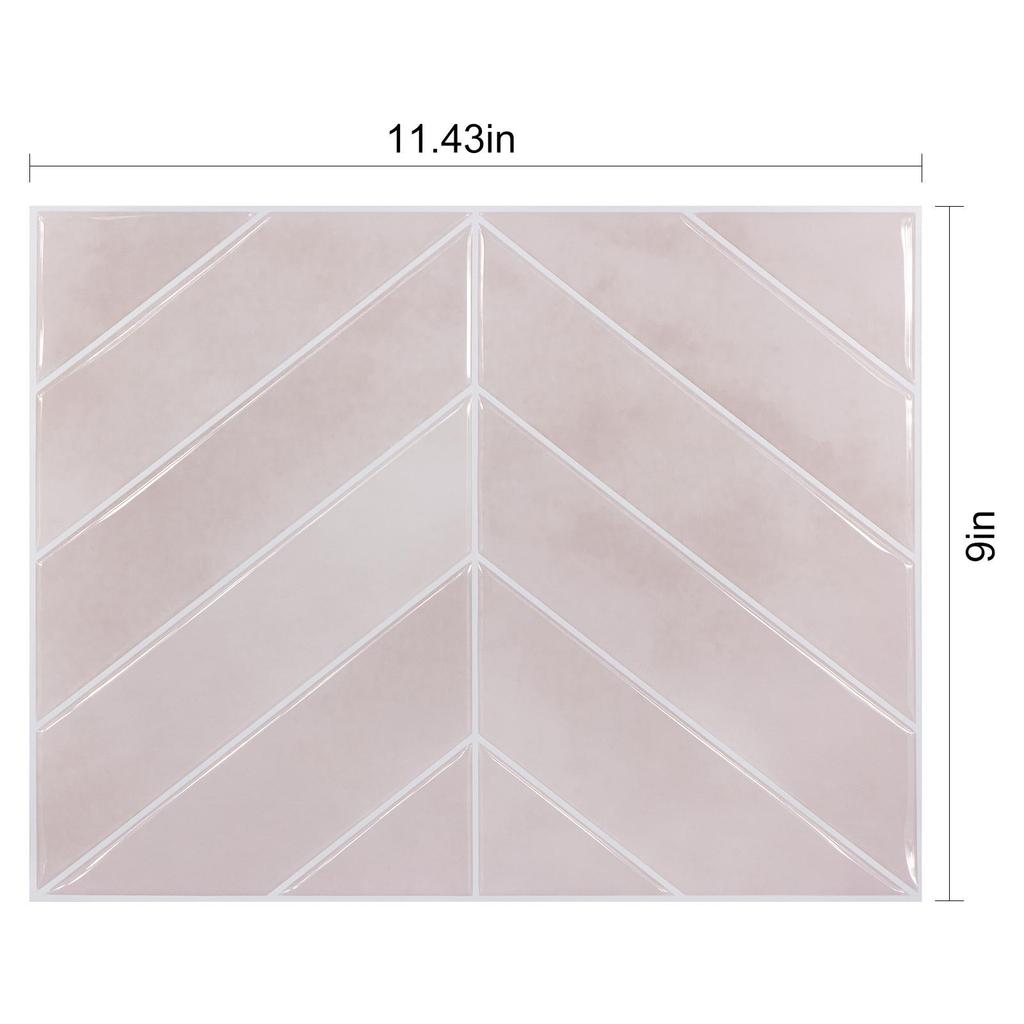 V-Shaped Waterproof Oil-Proof Self-Adhesive Decorative Wall Sticker for Home Beautification