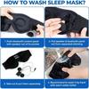 Light-blocking eye mask with earphones and headphones for a restful sleep. Lightweight, 3D design with music function. Perfect for naps, naps, and tra
