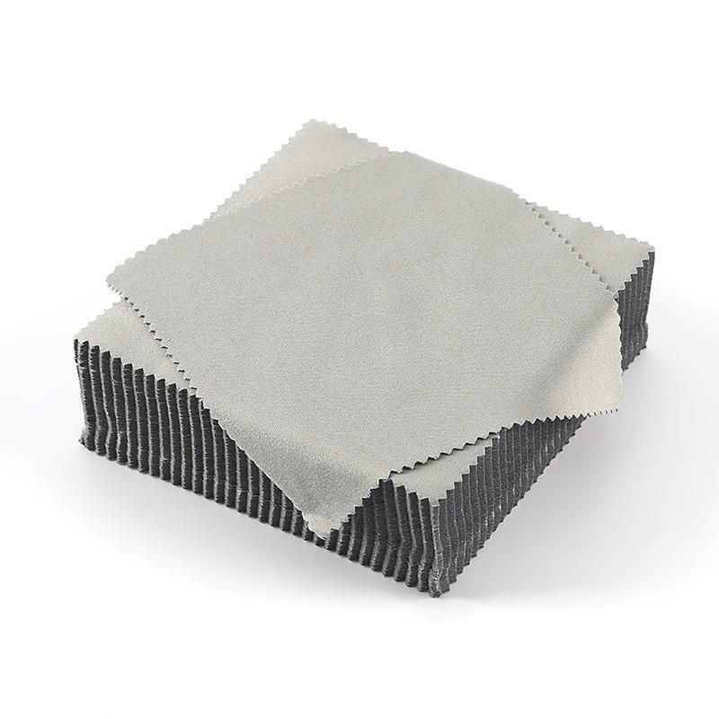 Pano para óculos 15*15 agulha três-cinza escovado pano para óculos pano para limpeza de lentes pano de espelho de fibra não solta lascas