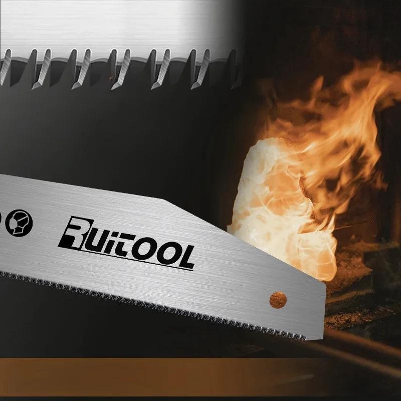 ALLSOME Piła ręczna 13/22 cala Ostrze ze stali SK-5 Elastyczna piła do drewna Ergonomiczny design Beznarzędziowa wymiana ostrza Idealna do obróbki drewna
