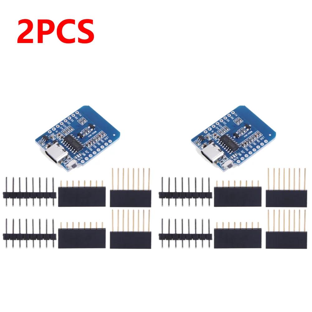 1-10pcs ESP8266 D1 Mini WIFI Development Board ESP-12F Wemos D1 Mini Nodemcu Lua Iot Board 3.3V Met Pins TYPE-C/Micro USB