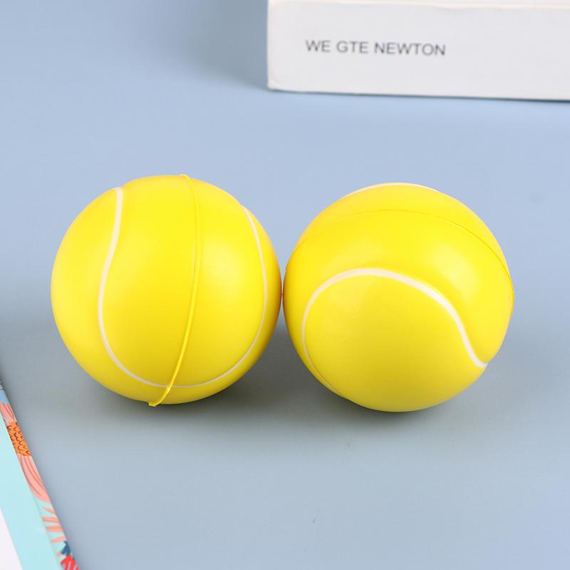 2Pcs Squeeze Toy Ball Football Pu Soft Foam Sponge Stress Relief Baseball Toys For Kids Children Wrist Training Balls