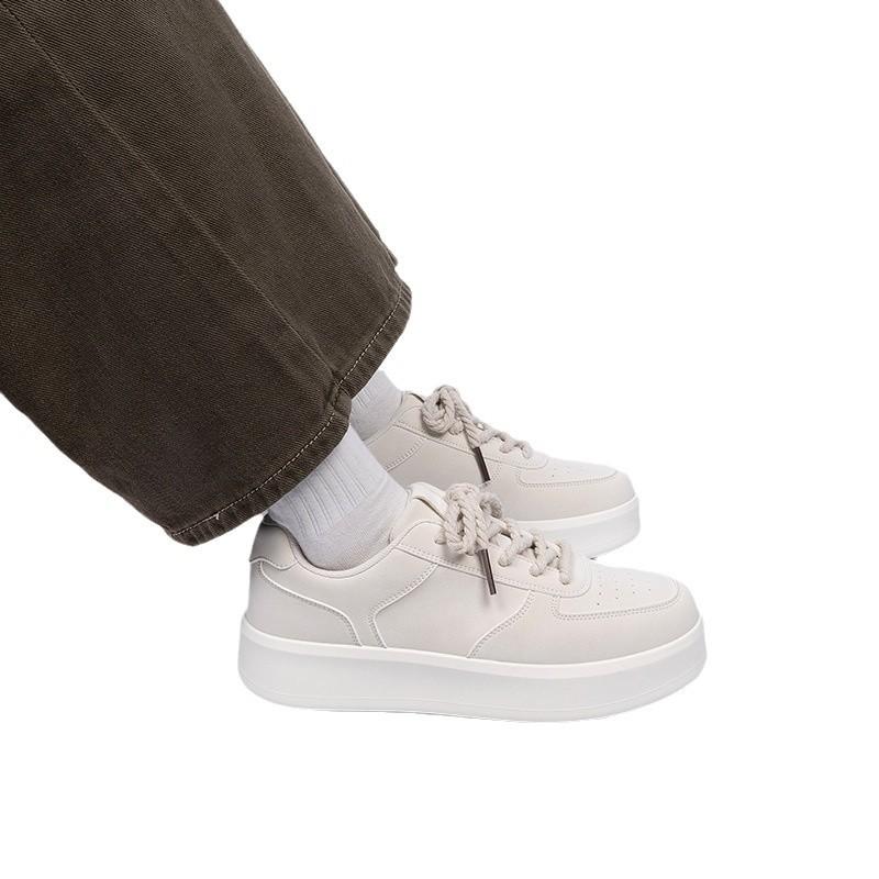 Global platform white shoes men's ZHQ-HY671 spring men's shoes versatile casual men's shoes heightening board shoes