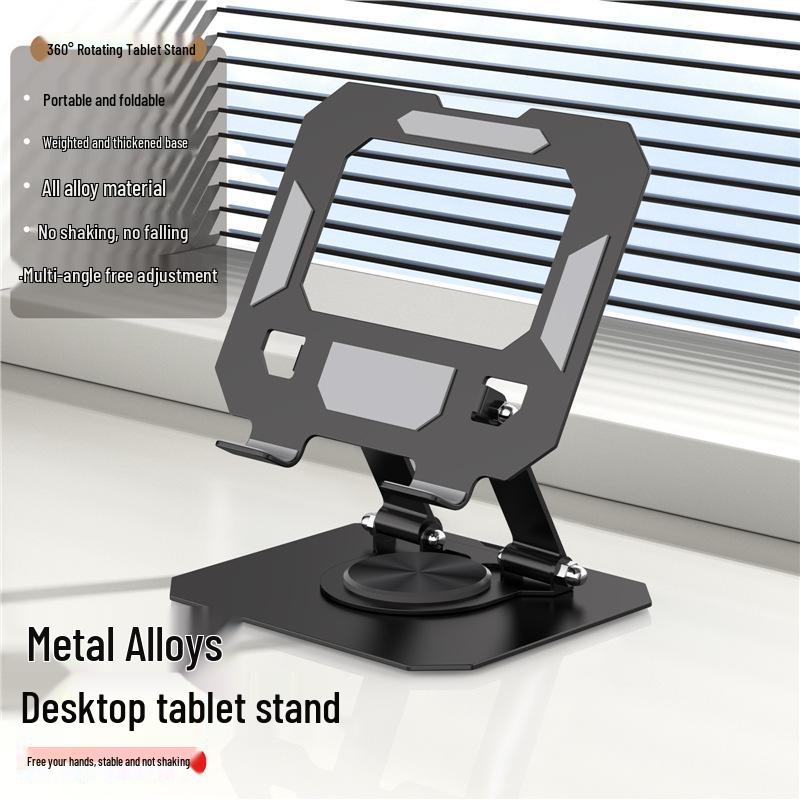 All-Metal Rotating Laptop & Tablet Stand with Cooling Base