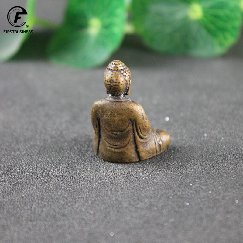 Copper Sakyamuni Buddha Miniature Figurine Home Decor Statue Brass Sculpture Office Desktop Decoration Car Ornaments Accessories