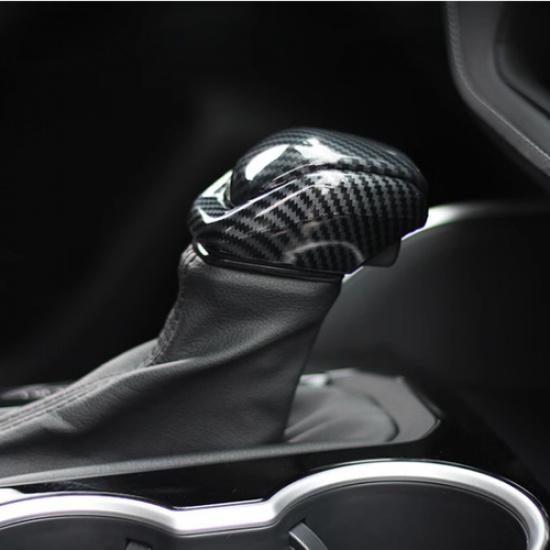 Carbon fiber Gear Shift Knob Cover Trim 2pcs For Toyota Highlander -2024