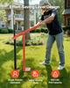 91.4 Cm T Post Puller, Heavy Duty Fence Post Pullers with Puller Plate & 119 Cm Lifting Chain, Labor-Saving T-Post Remover Tool for Round Fence Posts,