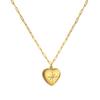 Fashion Sweetheart Zircon Necklace In Solid Titanium Steel Elegant And Versatile Jewelry