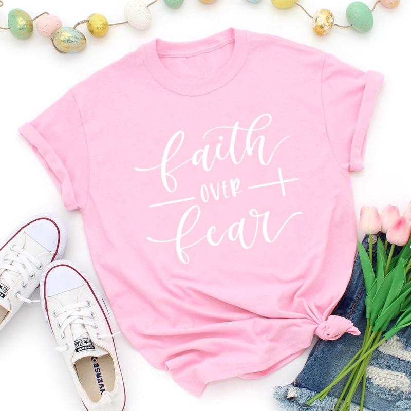 Faith Over Fear Unisex Streetwear T-Shirt - European & American Style