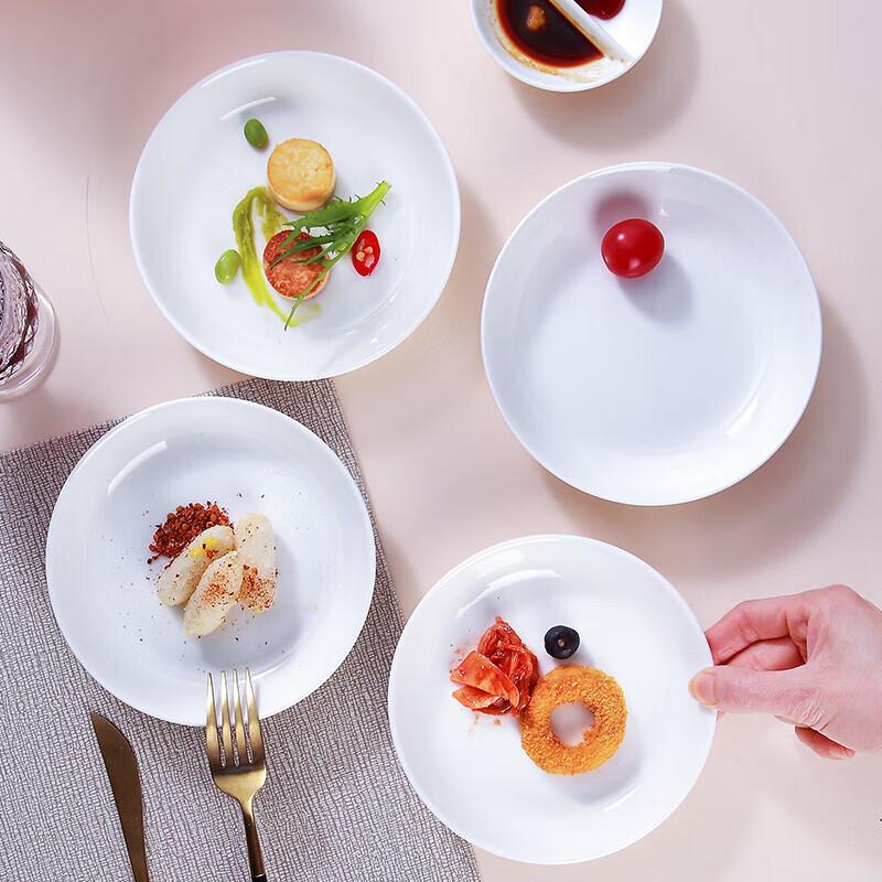Sky Top 6-inch Bone China Deep Dinner Plates Set of 4