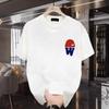 Women Men Cotton T Shirt Round Neck Short Sleeve Print Casual T-shirts