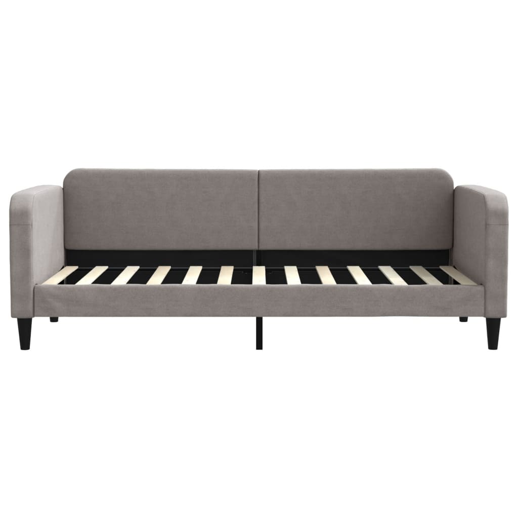 Vidaxl Sofa Bed With Drawers, Taupe, 80X200 Cm, Fabric