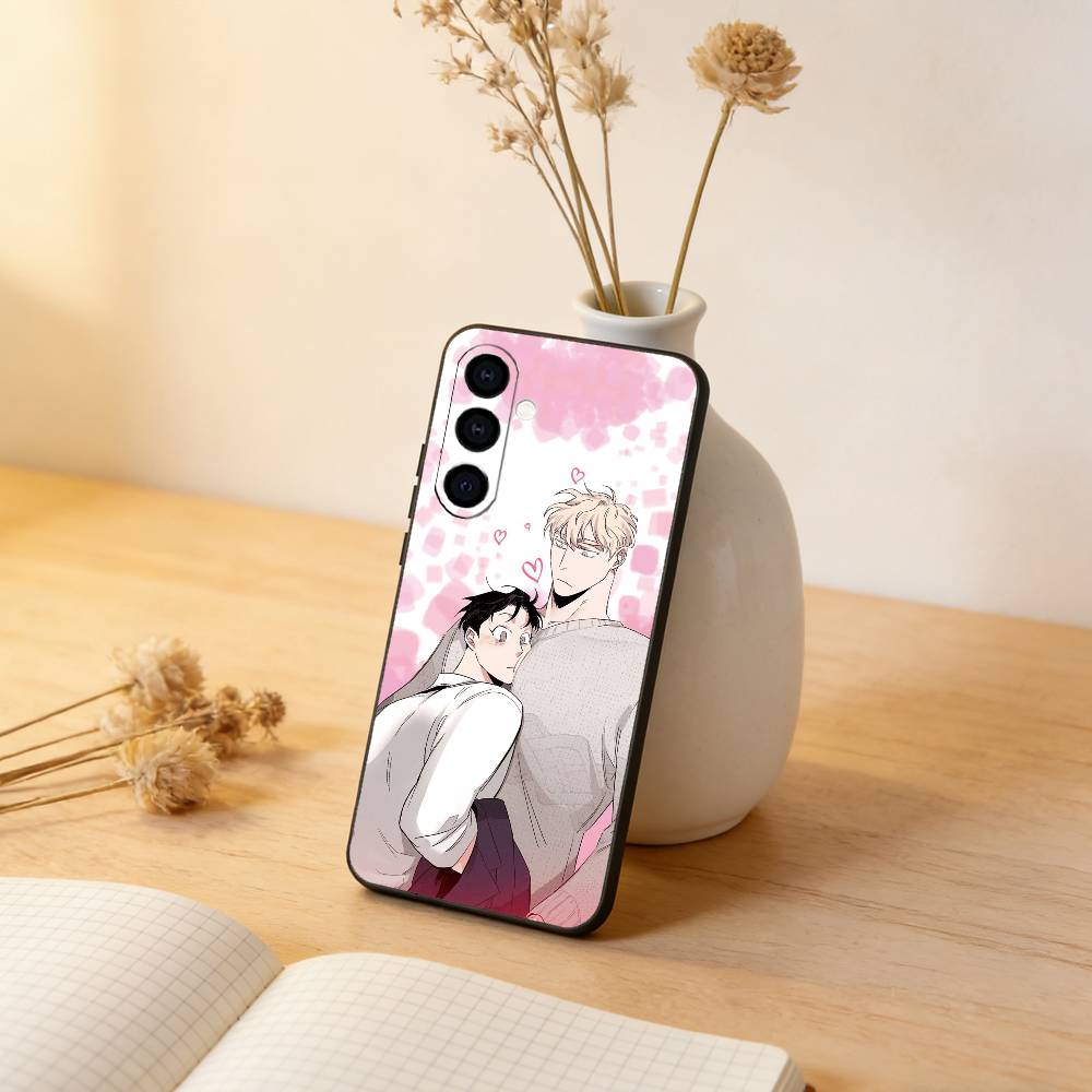 R-roses and C-champagne Phone Case Black Silicone Soft For Samsung Galaxy A73,A72,A71,A70,A53,A52,A51